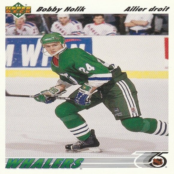 Bobby Holik Hartford Whalers NHL Hockey Card Collection - 3 Card Set - Picture 2 of 4